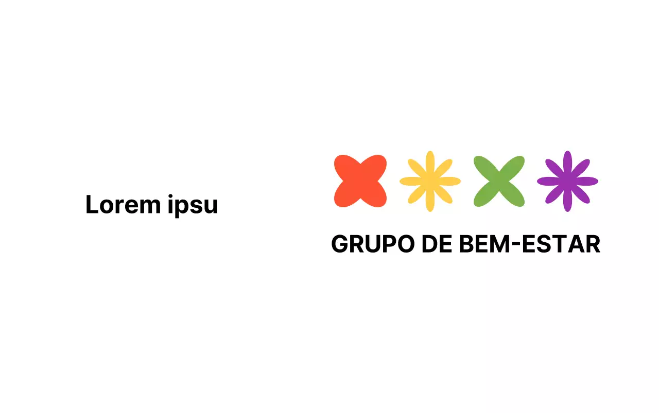Símbolos coloridos, bonitos e simples Estilo de combinação de logótipos Organizações e grupos de proteção de crianças