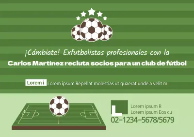 Captación de socios para un club de fútbol