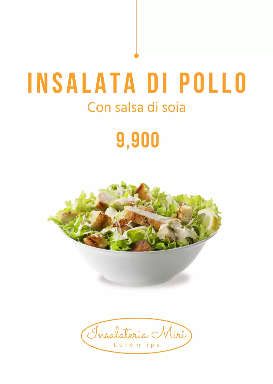 Pulire i cartelloni dei menu delle insalate