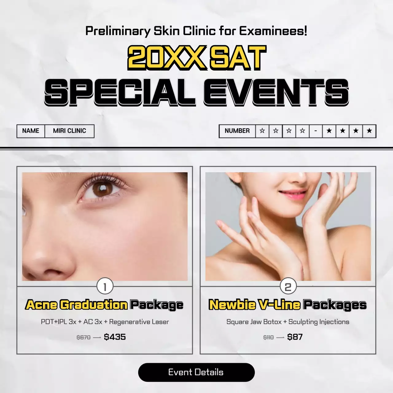 Black Modern Skincare Promotion Instagram Post