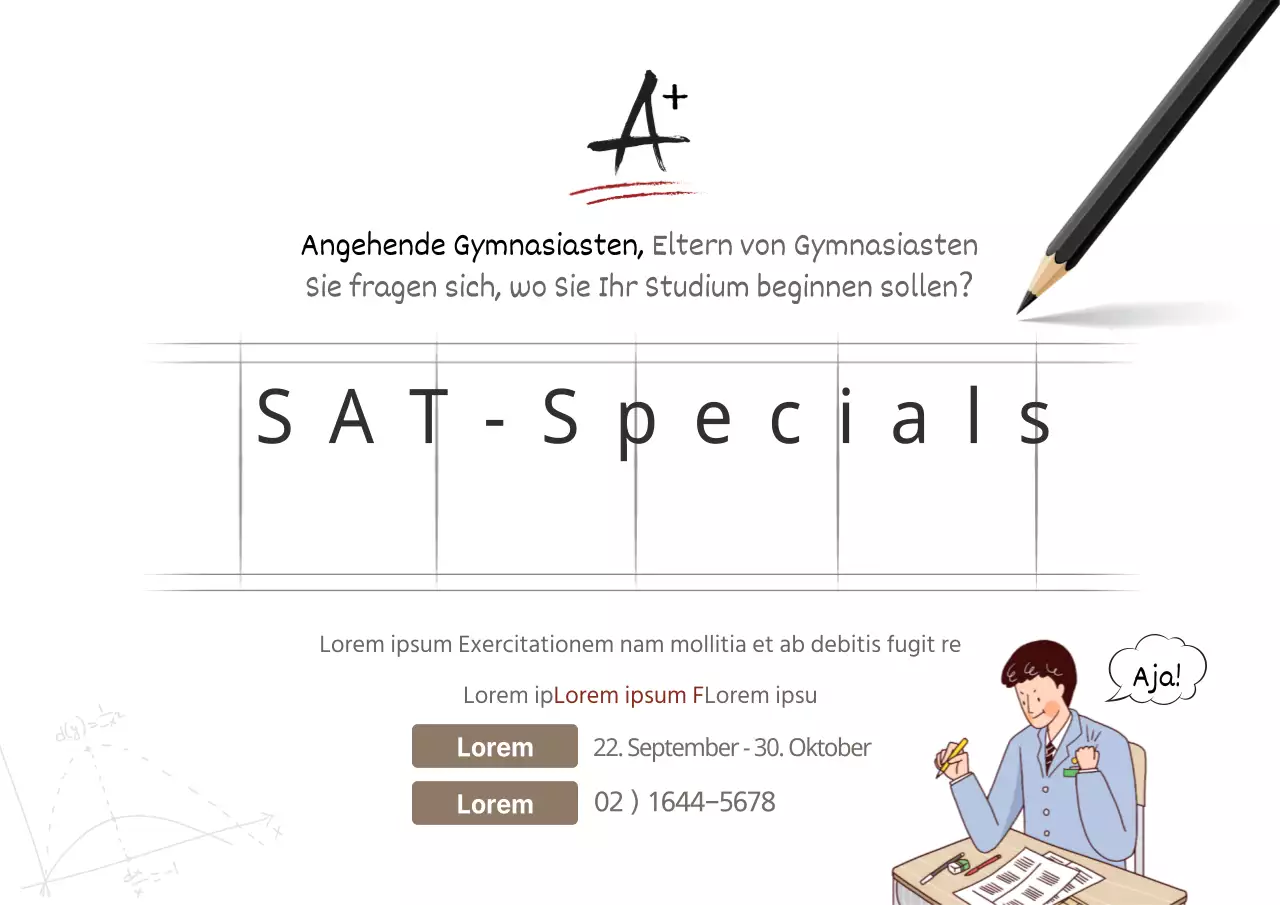 SAT-Sonderveranstaltungen