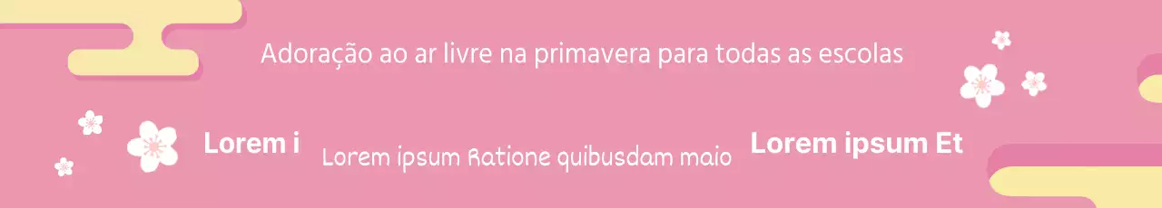Adoração ao ar livre na primavera