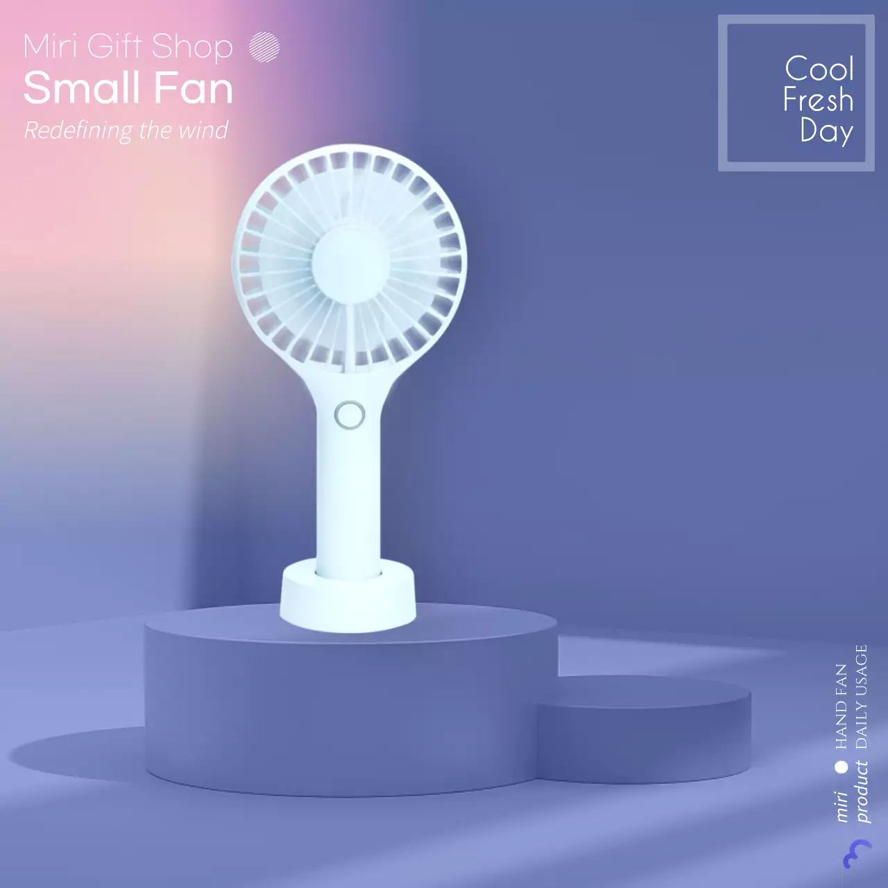 Blue Modern Fan Promotion Social Media Post