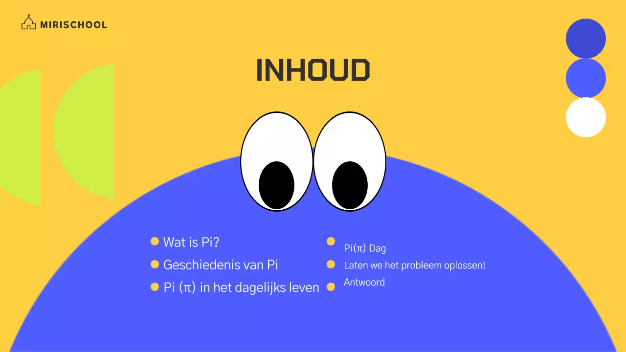 Levendig gekleurde karakterillustratie met gele en kobaltblauwe accenten