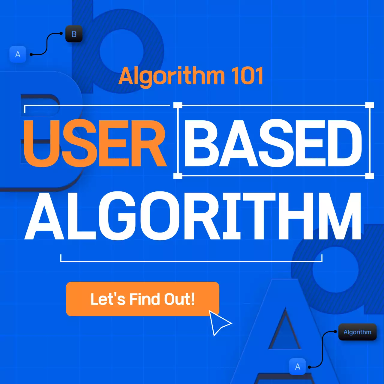 A guide to the recommendation algorithm in a simple blue color