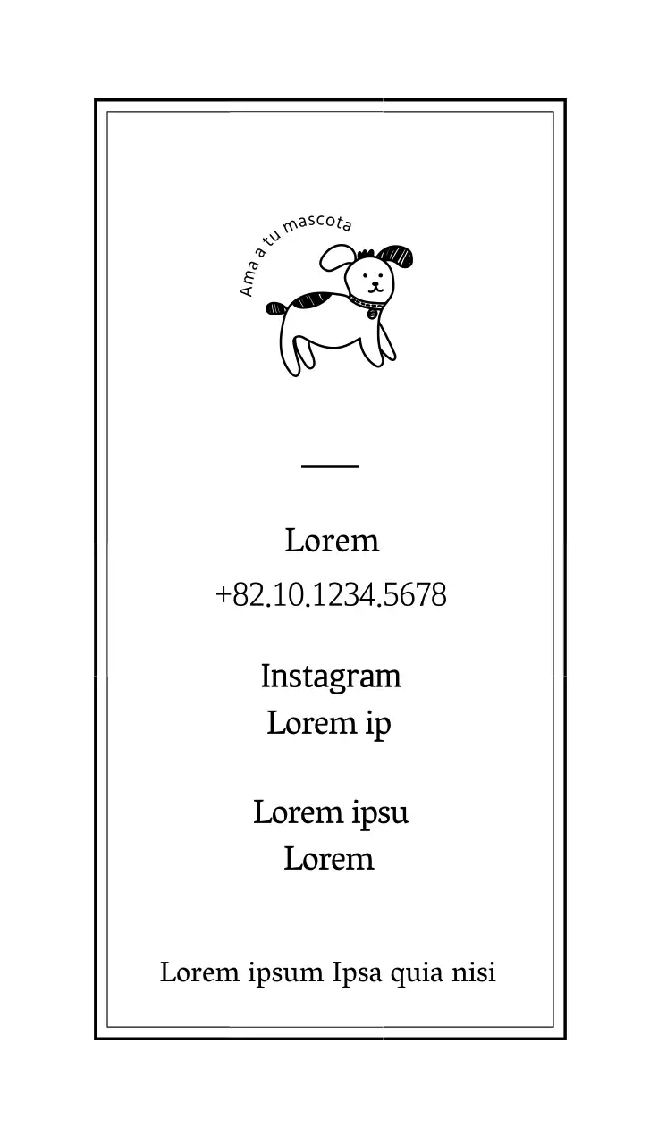 negro ilustración simple perro aseo