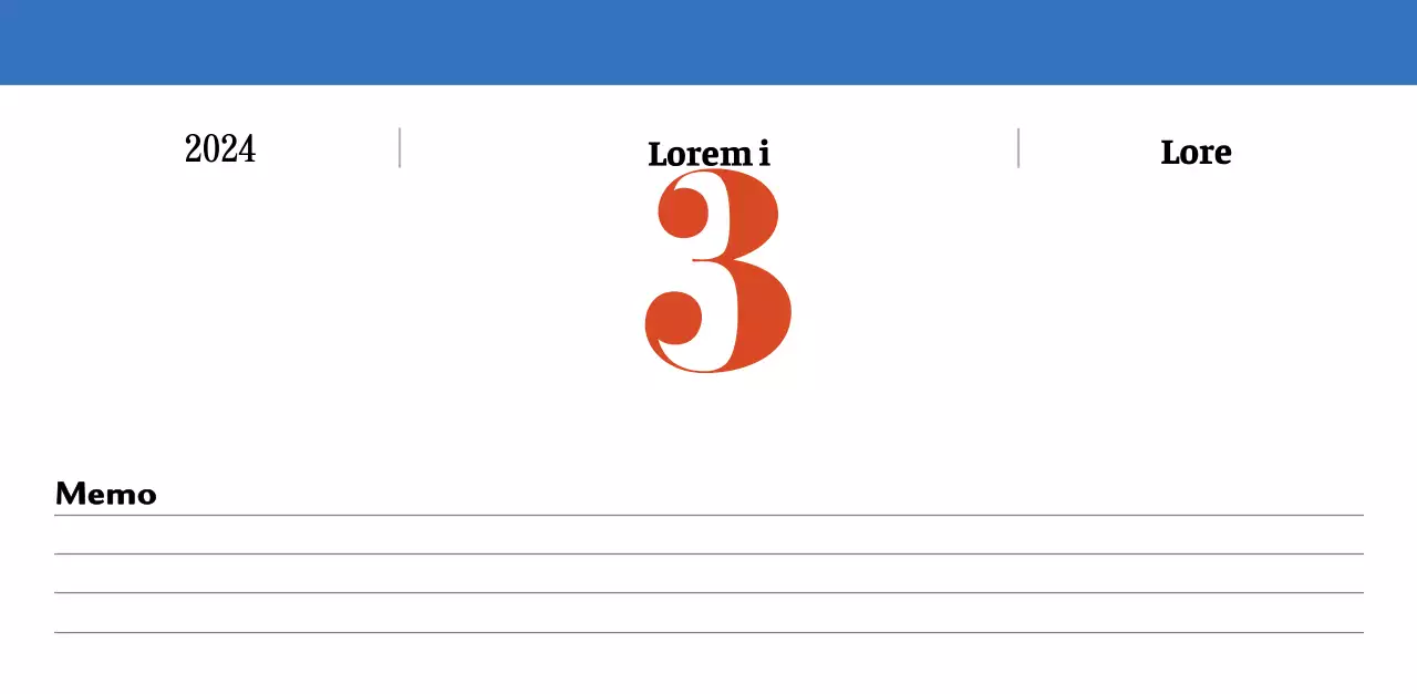 Retro concept nostalgiekalender in rood en blauw