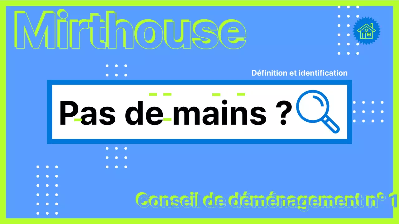 Conseils pour les déménagements avec un concept typographique aux couleurs néon Déménager sans les mains
