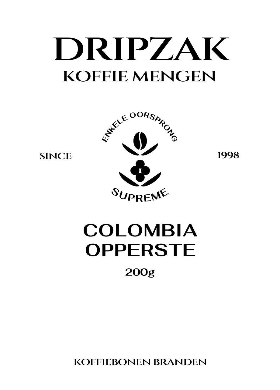 Zakje met koffielogo