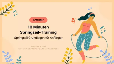 Illustrationskonzepte in Orangetönen Springseil-Grundlagen für Anfänger