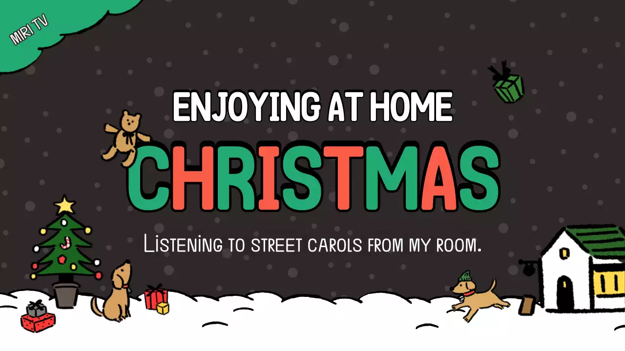 Black Retro Christmas Announcement YouTube Thumbnail