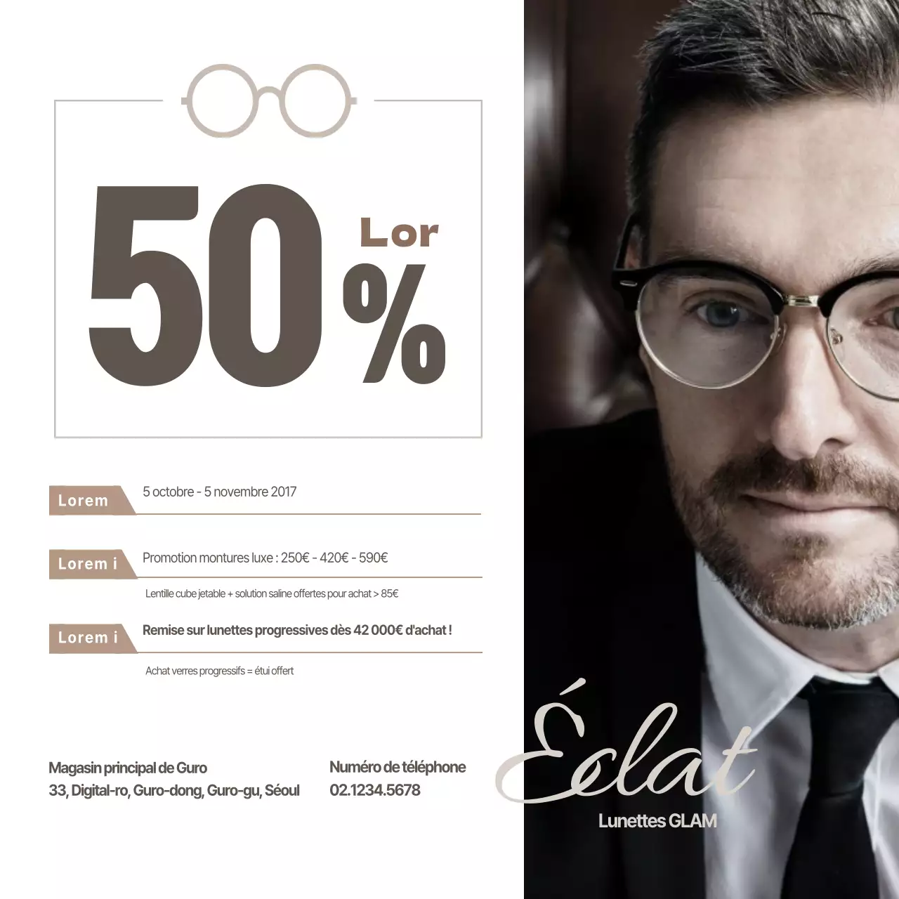 Lunettes à prix réduit