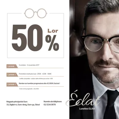 Lunettes à prix réduit