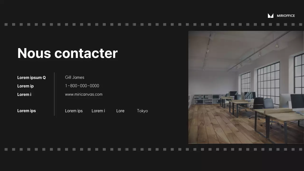 Concept de film simple et monotone proposition de bureau partagé