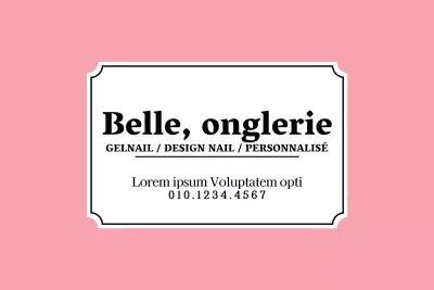 Belle boutique d'ongles