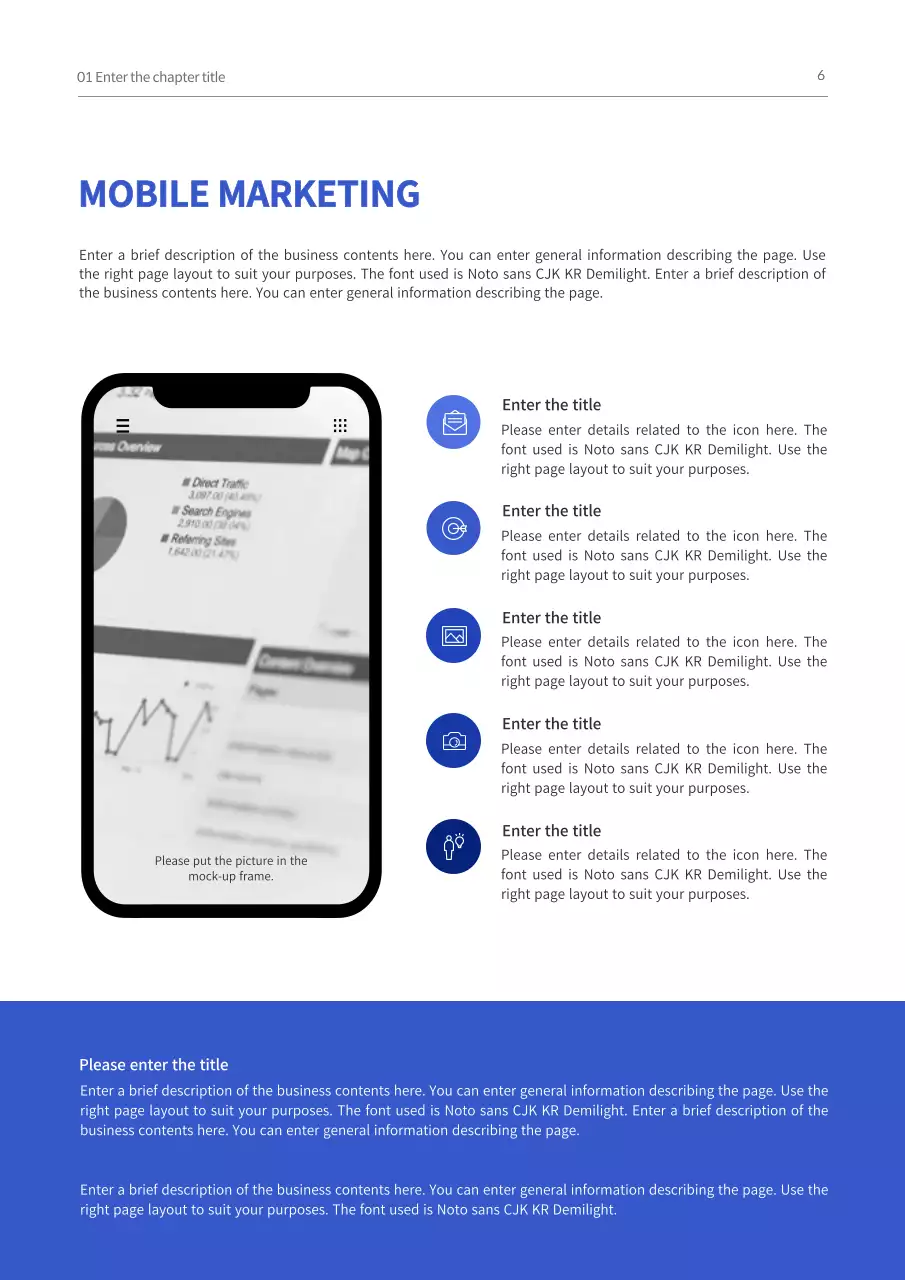 Blue Modern Business Proposal Document