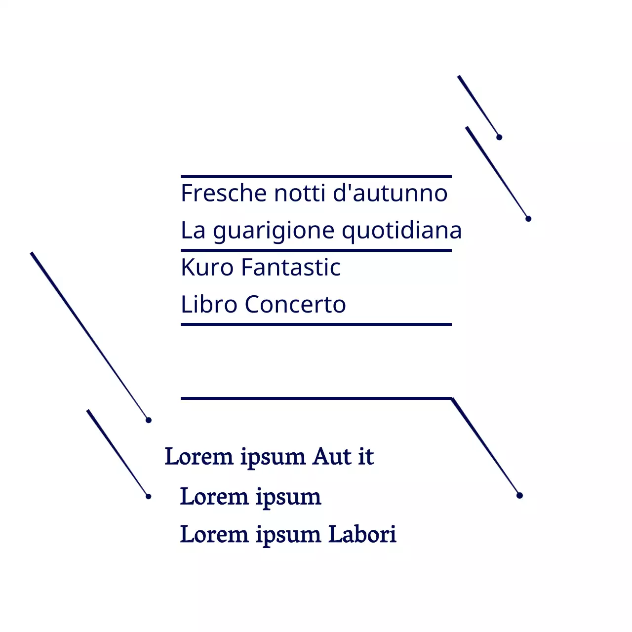Blu navy semplice stella illustrazione stile libro Concerto annuncio informazioni