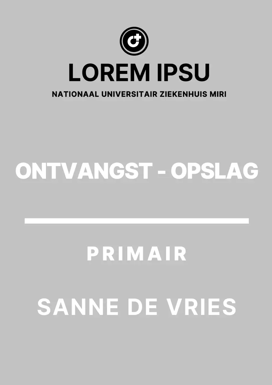 Acrylstandaard voor ziekenhuis met eenvoudige opberginstructies in grijs