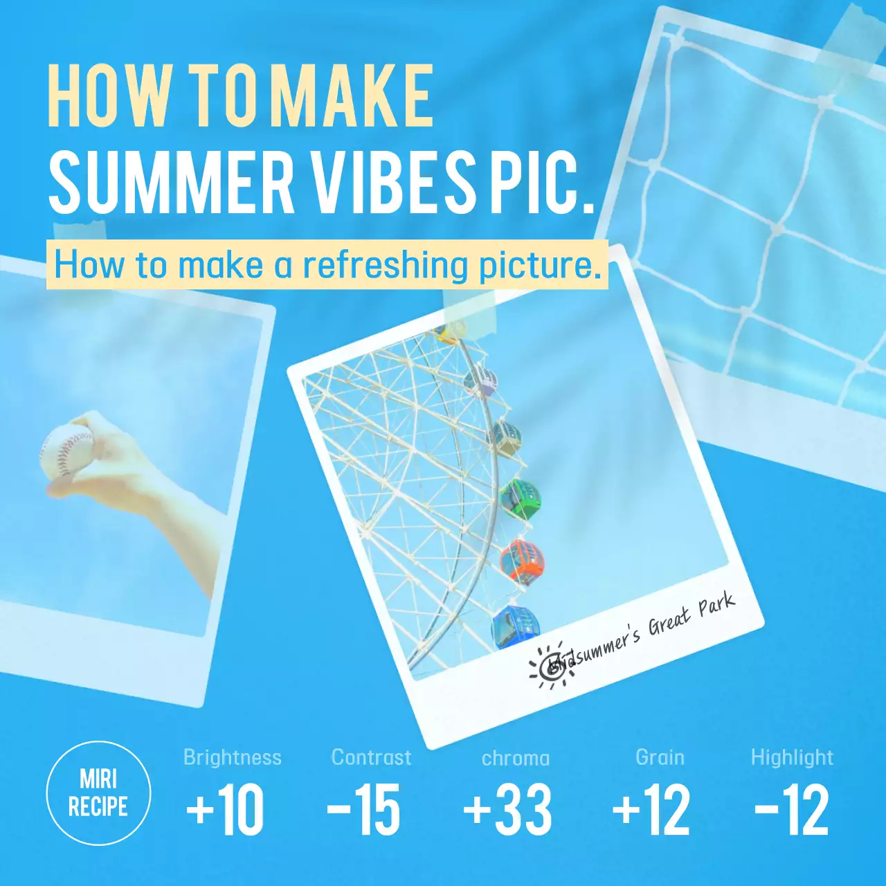 Blue Modern Photography Guide Social Media Post