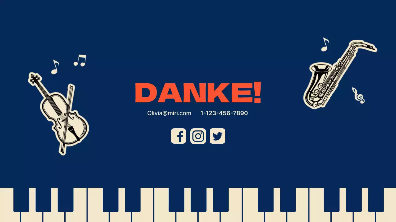 Komponistenmappe für Klavier in Marineblau