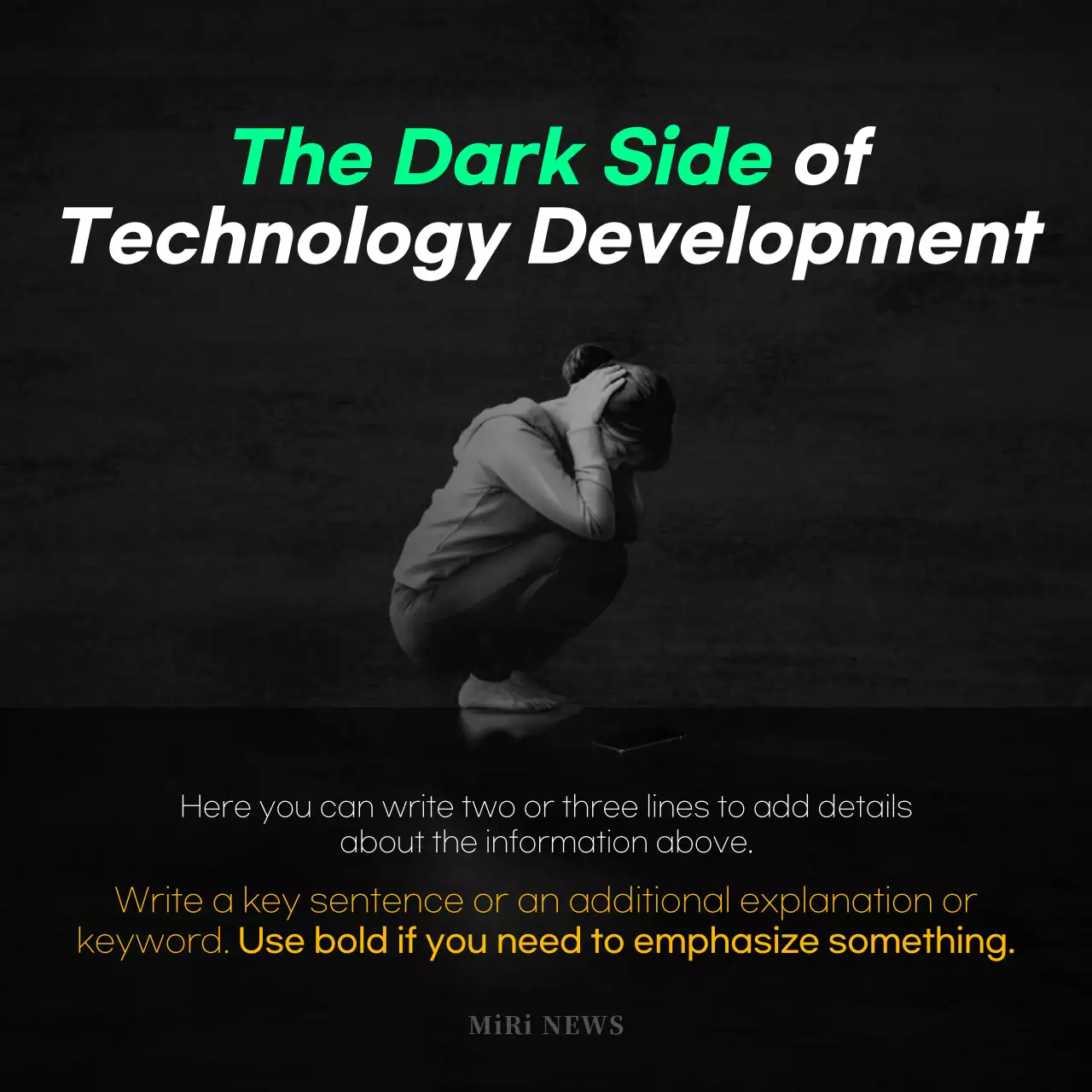 Deep Fake Crime in Black and White CardNews