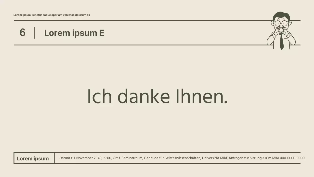 Eine reguläre Studentenratssitzung in Khaki und einem sauberen Look