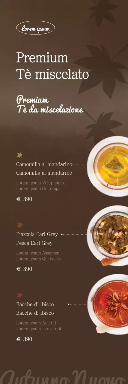 Una guida al nuovo menù autunnale di questo caffè marrone, semplice e lussuoso