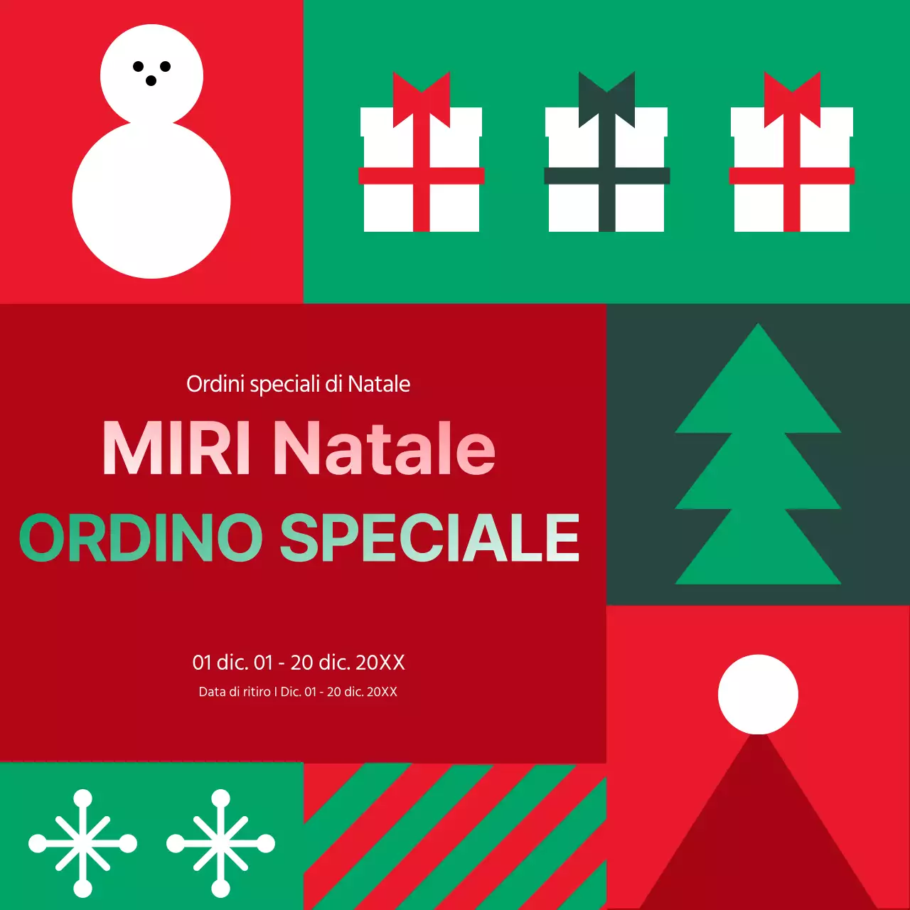 Un simpatico dessert natalizio dai colori rosso e verde.