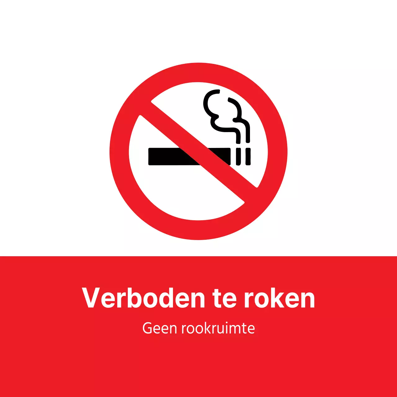 Verboden te roken