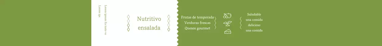 Fiambrera verde de iconos sencillos
