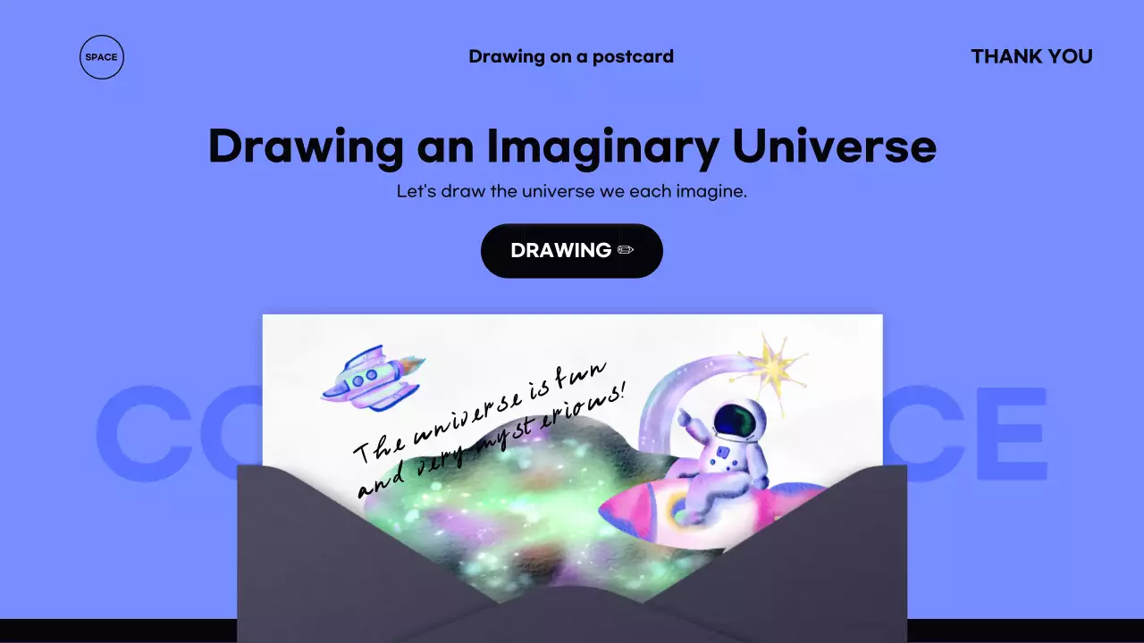 Apresentando um universo emocionalmente limpo em preto e roxo