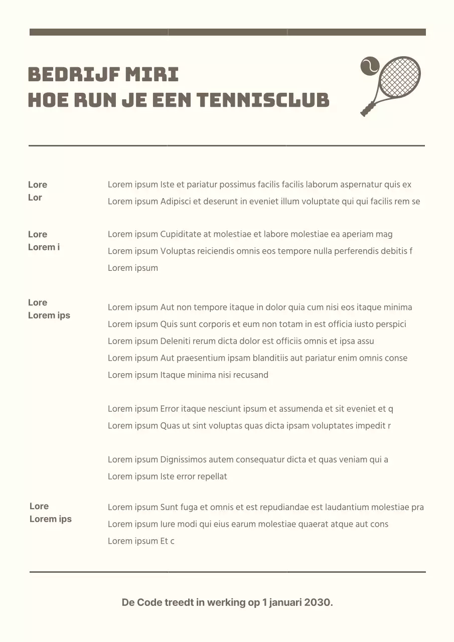 Hoe je een bedrijfsclub runt in gedempt bruin en lichtgeel