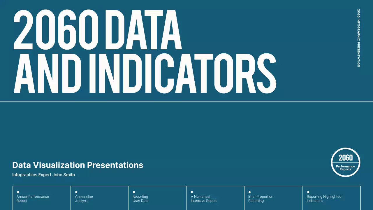 블루색상의 인포그래픽을 활용한 깔끔하고 심플한 데이터보고서