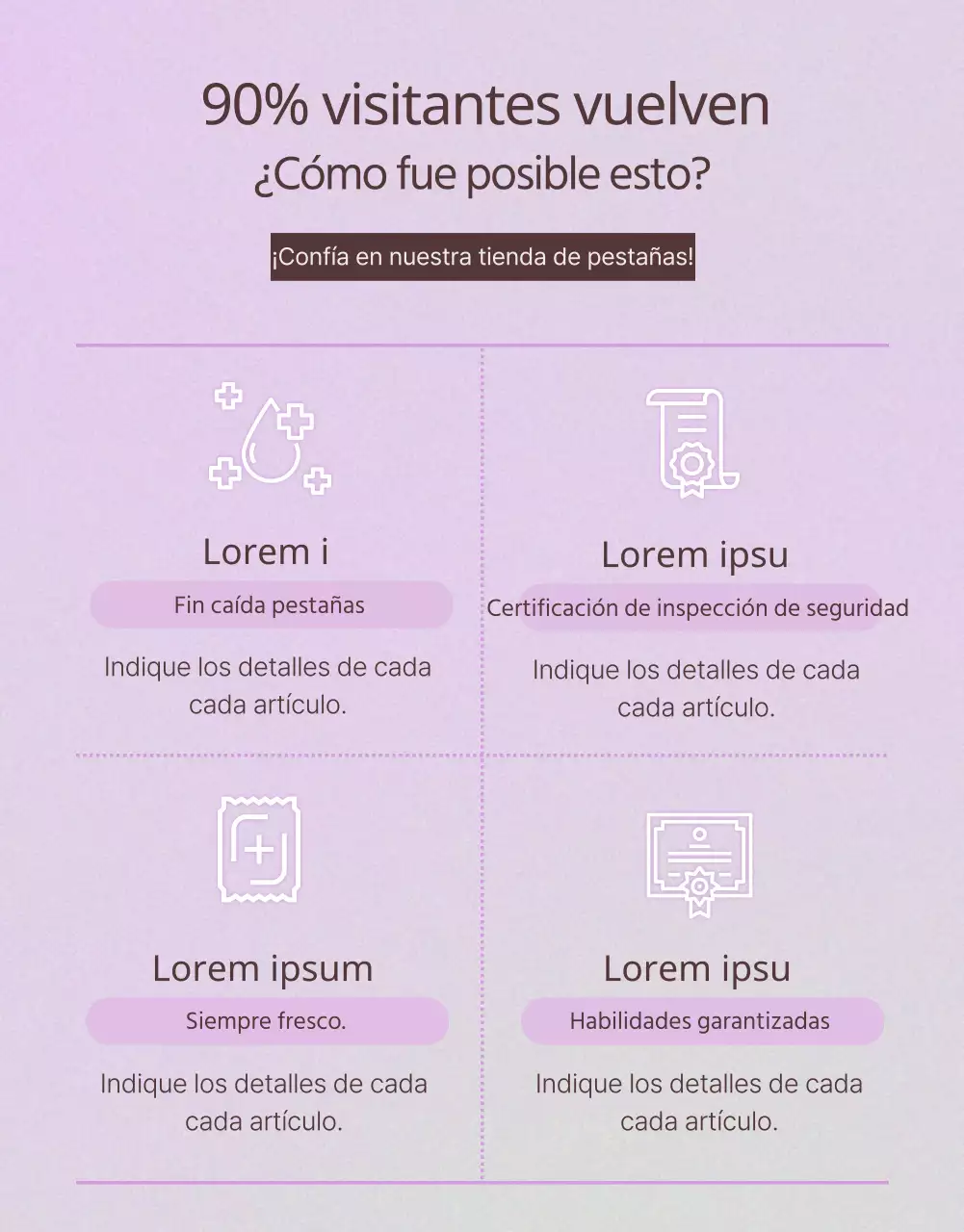 Guía para unas sencillas extensiones de pestañas malva y marrón