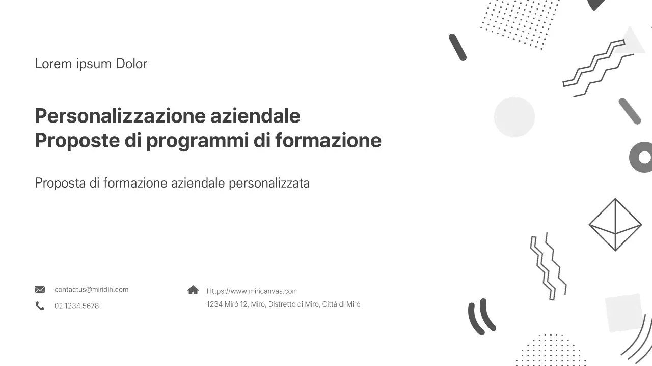 Proposta di programma di formazione aziendale personalizzato proposta commerciale PPT by Grayton