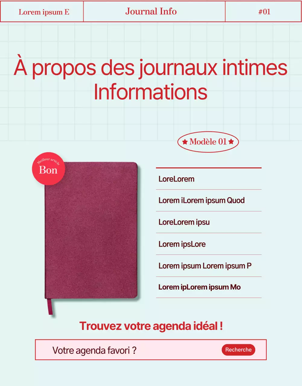 Voici un agenda mignon et vintage avec un toucher de nacre rose.