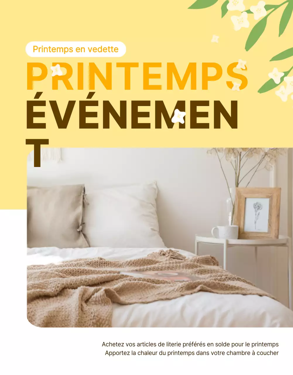 Page de détails de l'événement du printemps jaune