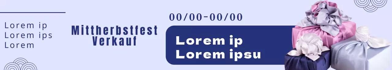 Winterschlussverkauf-Banner mit marineblauem Text auf violettem Hintergrund