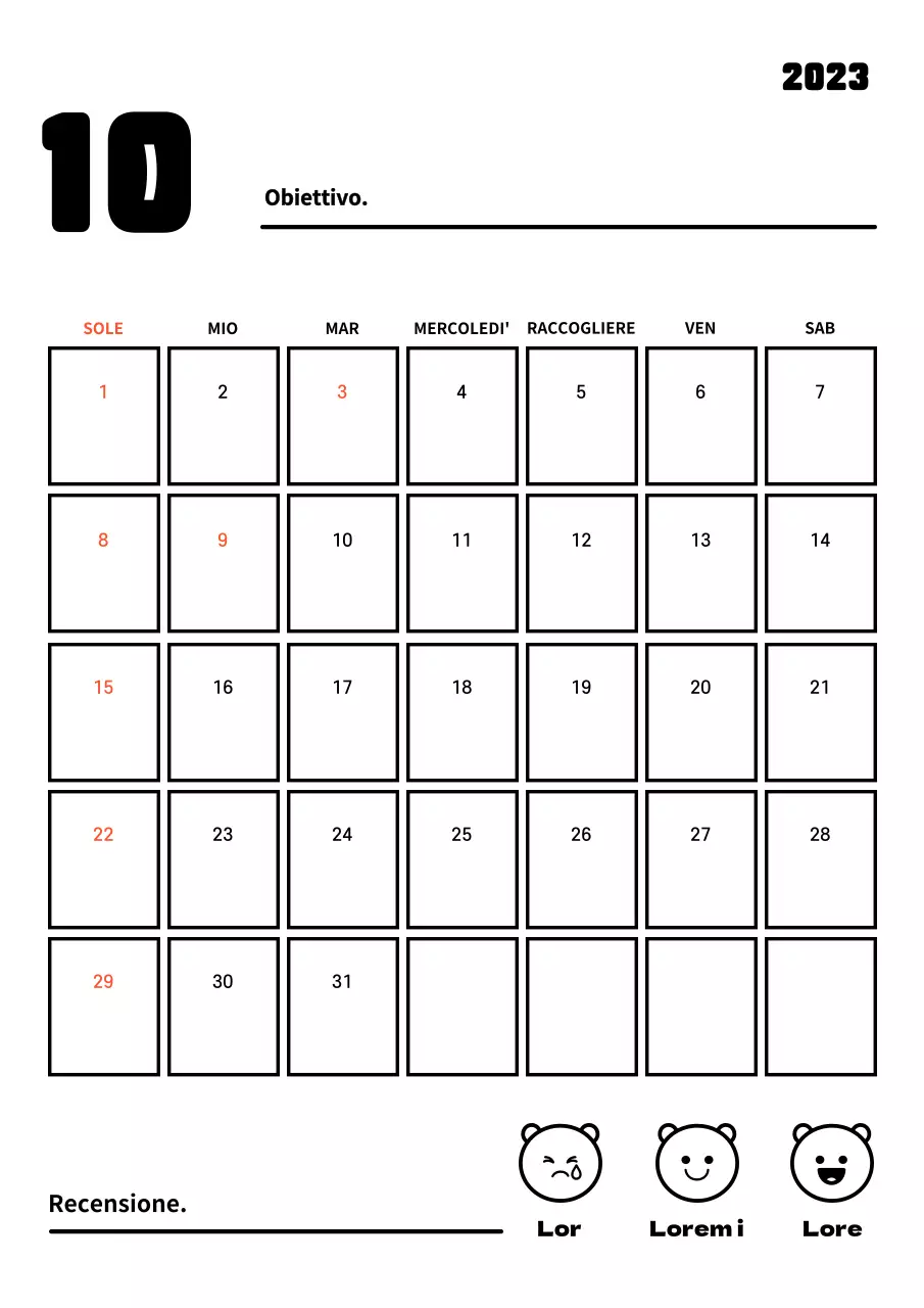 Tracciatore di obiettivi per il nuovo anno dalle linee pulite
