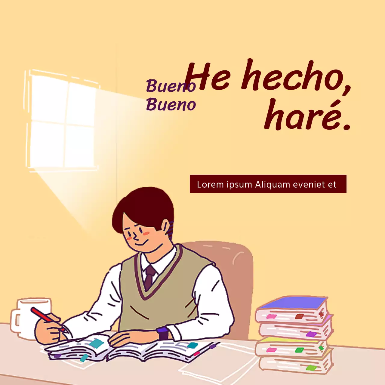 Tema de curación para examinados con amarillo marrón cálido mano dibujo concepto