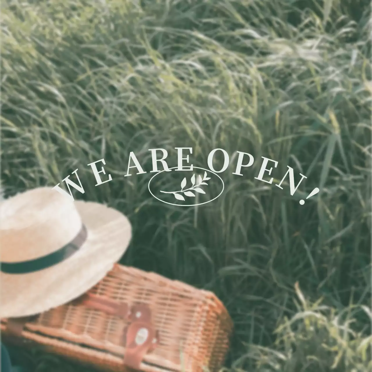 ミント シンプル ピクニック カレンダー SNS投稿 正方形