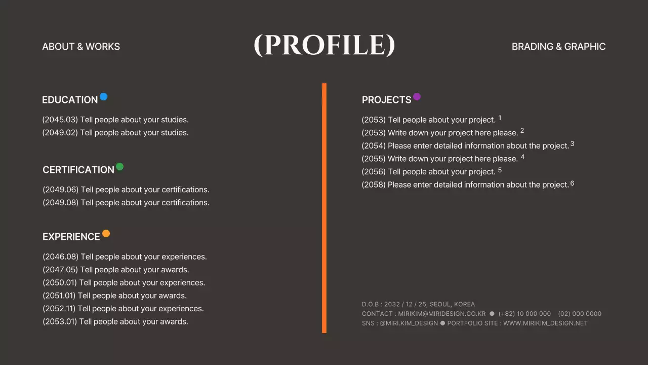 Gray and khaki lines and shapes concept design portfolio