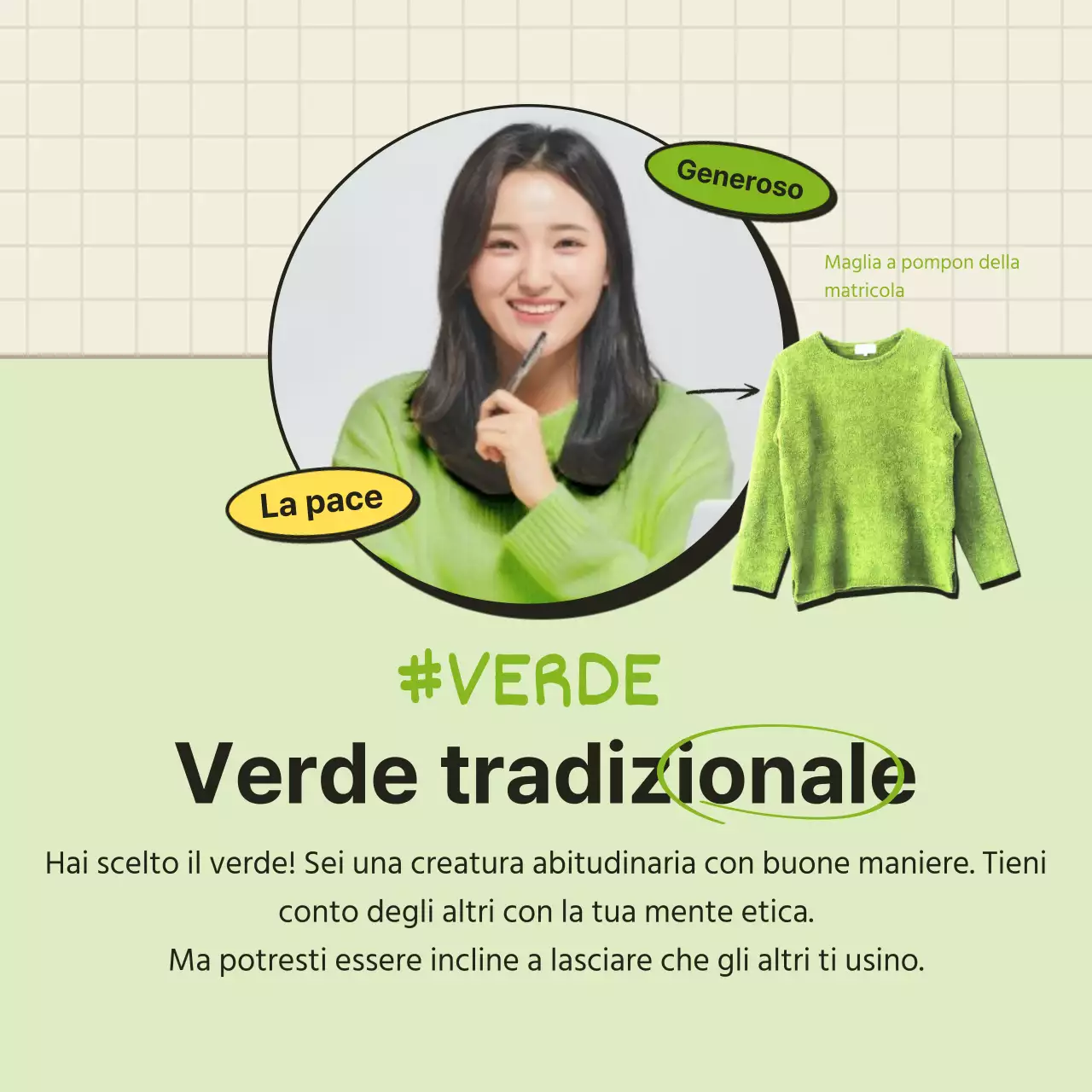 Il test psicologico dei colori delle magliette arancioni e beige