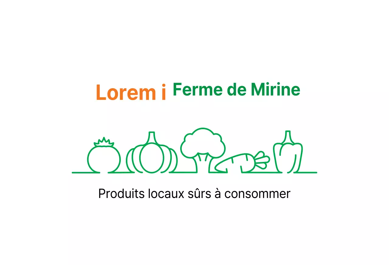 Boîte agricole verte et orange