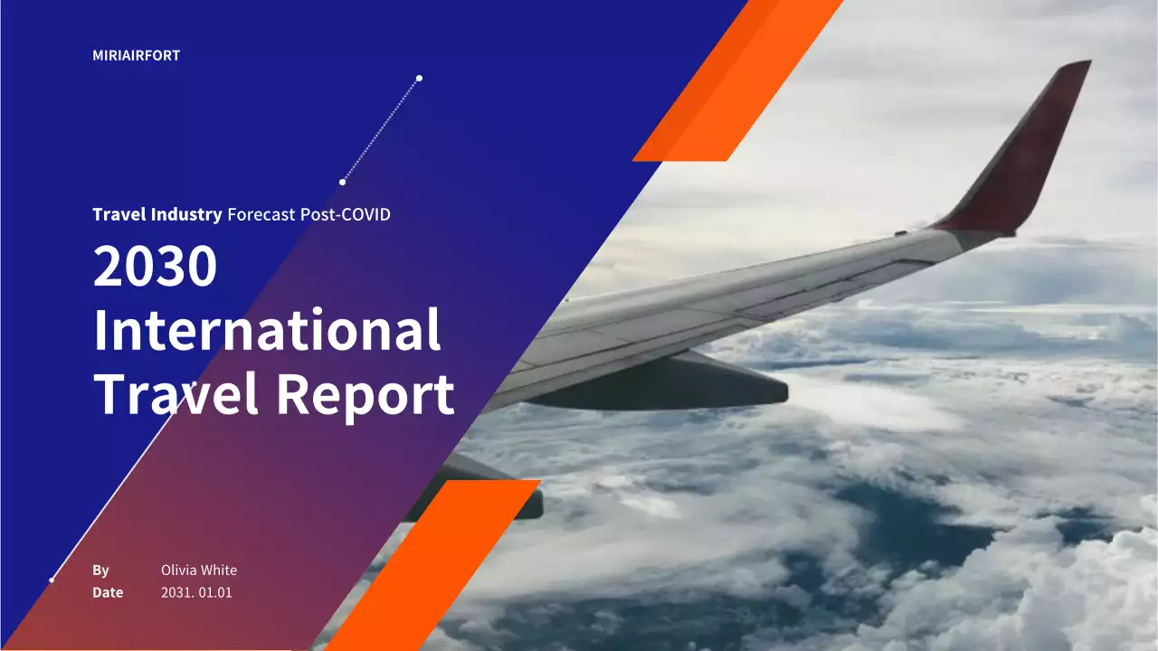 International travel reports in orange