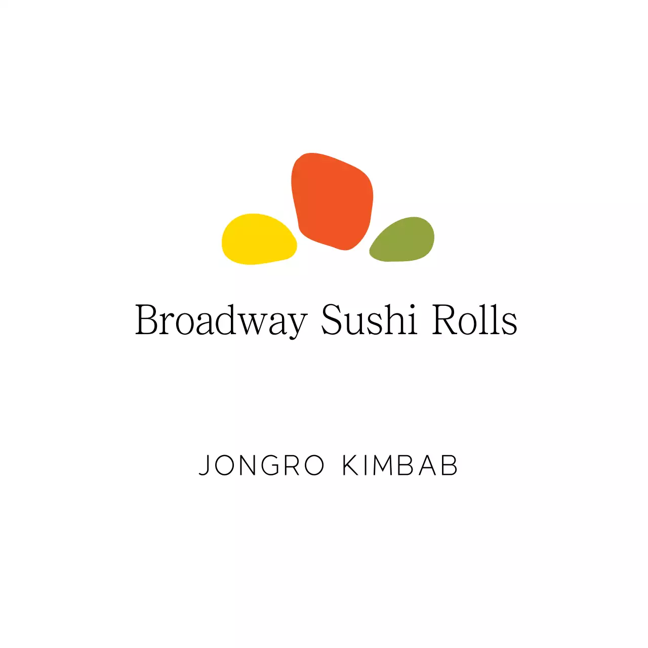 White Minimal Sushi Promotion Logo