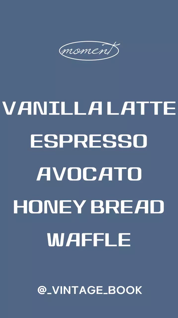 Bookstore sign with vintage menu on blue background