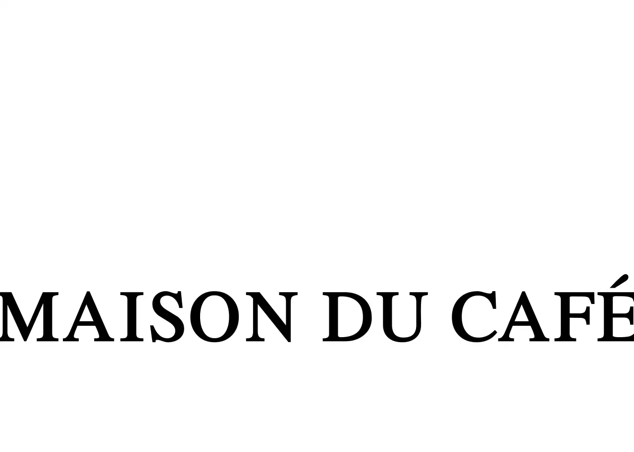 Emblème simple logo café en marron clair et noir