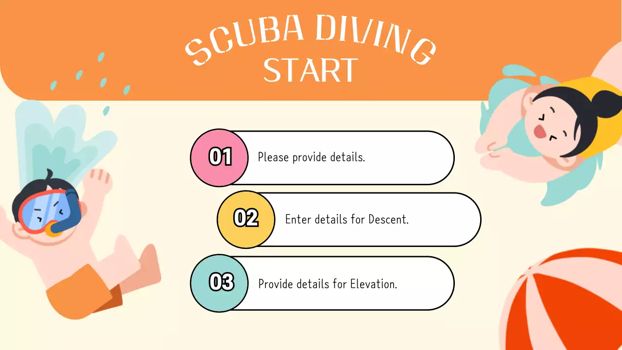 베이지 모던 스쿠버 가이드 프레젠테이션