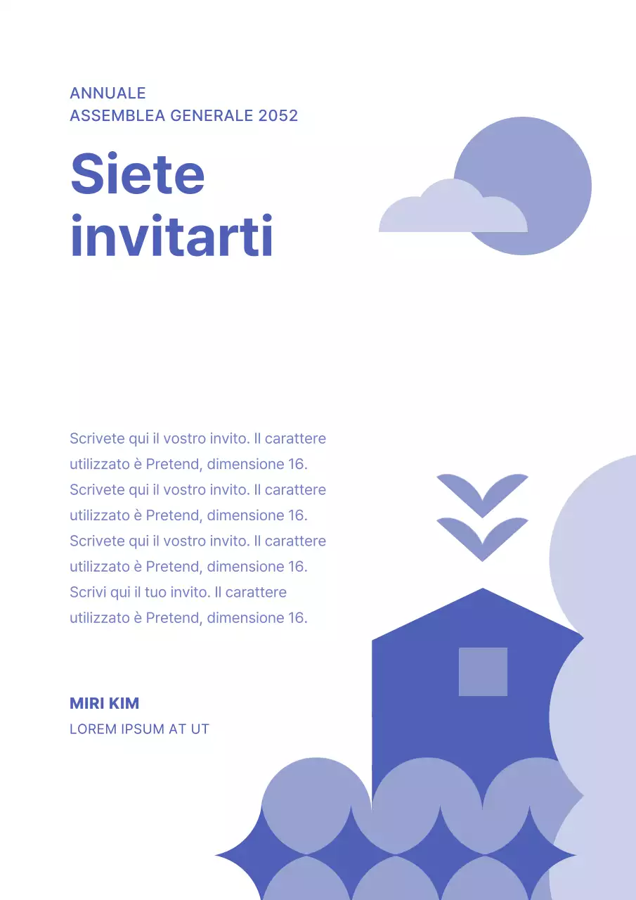 Assemblea generale di Capodanno in blu, giallo e verde